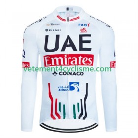 Homme Maillot vélo Manches Longues Uae Emirates 2024